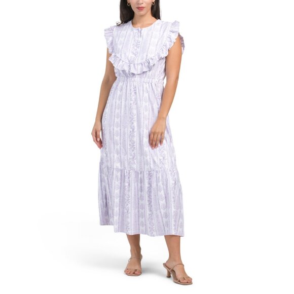 SMITH & QUINN Lavender Haze Flutter Sleeve Floral Print Maxi Dress - Picture 1 of 2